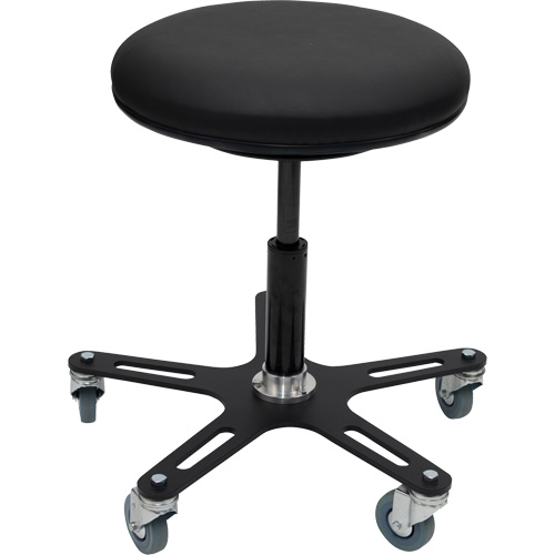 Tabouret Industriel OmniStool, Mobile, Ajustable, 22-1/2", Vinyle Si&egrave;ge Moffatt Supply & Specialties