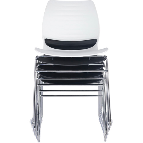 Chaises empilables, Polypropyl&egrave;ne, Hauteur 32", Capacit&eacute; 250 lb, Noir Moffatt Supply & Specialties