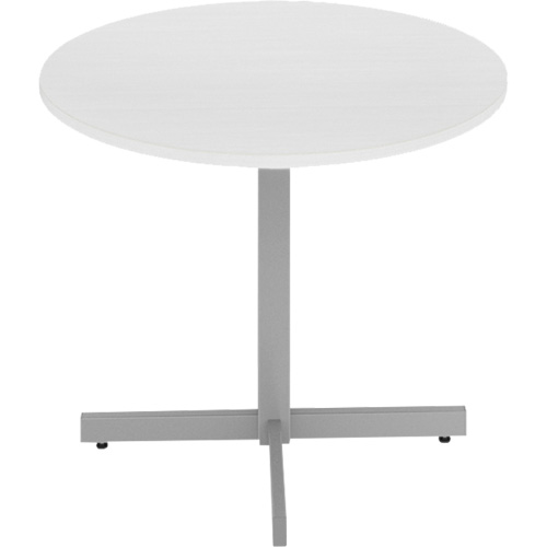 Table ronde &agrave; hauteur r&eacute;glable Newland, 36" lo x 36" la x 29" h, Dessus de 1", Stratifi&eacute;/Polypropyl&egrave;ne, Blanc Moffatt Supply & Specialties