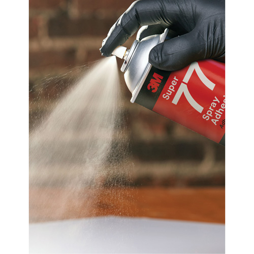 Super 77 Spray Adhesive, Clear, Aerosol Can Moffatt Supply & Specialties