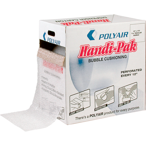 Handi-Pak Bubble Sheet Dispenser, 100' x 12", Bubble Size 5/16" Moffatt Supply & Specialties