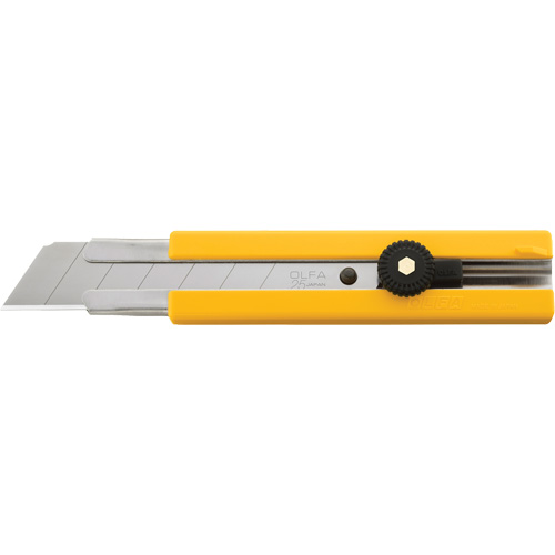 Knife, 25 mm, Carbon Steel, Heavy-Duty, Plastic Handle Moffatt Supply & Specialties