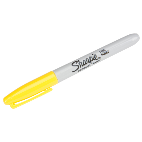 Marqueurs permanents - #15, Fin, Jaune Moffatt Supply & Specialties