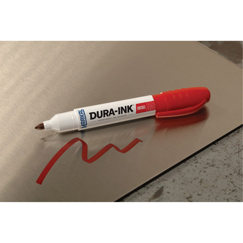 Marqueur Dura-Ink no 55, Rouge, Pointe Ciseau Moffatt Supply & Specialties