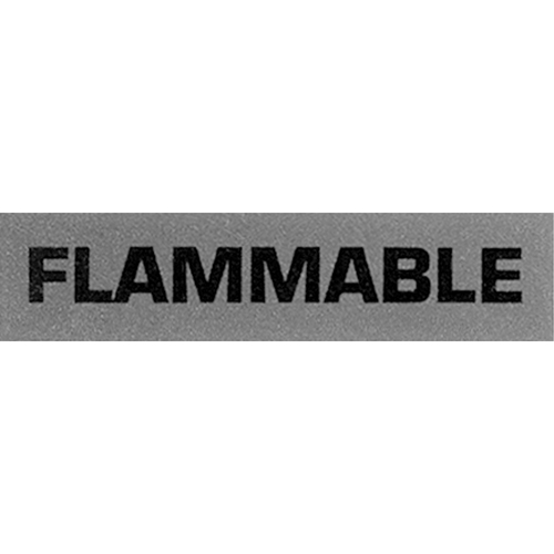 &eacute;tiquettes pour traitement sp&eacute;cial Flammable, 5" lo x 2" la, Noir/rouge Moffatt Supply & Specialties