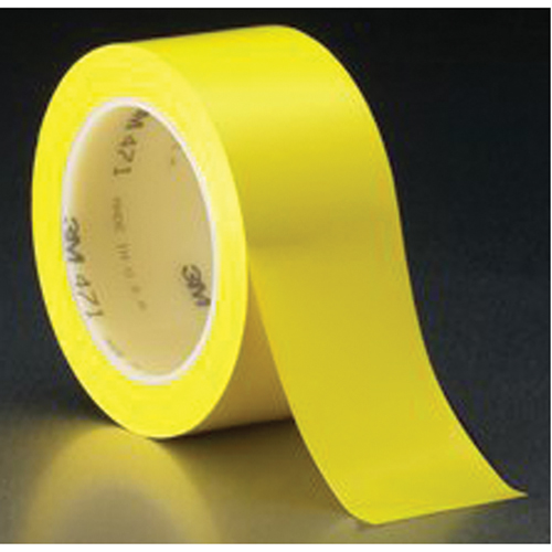 Ruban en vinyle 471, 50,8 mm (2") la x 32,9 m (108') lo, 5,3 mils, Jaune Moffatt Supply & Specialties