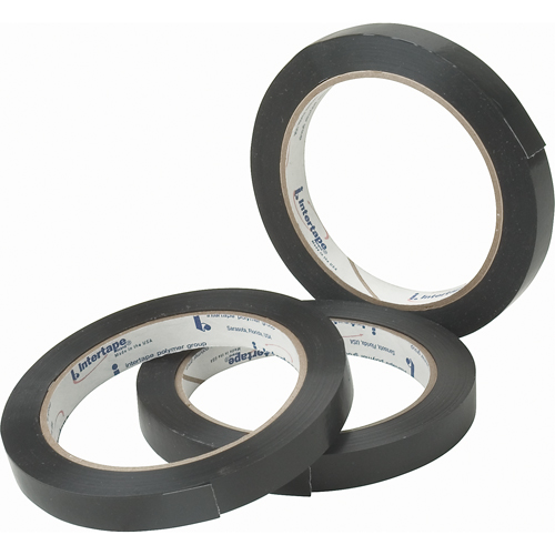 Black General Purpose Strapping Tape, 2.7 mils Thick, 18.288 mm (18/25") x 54.864 m (180')  Moffatt Supply & Specialties