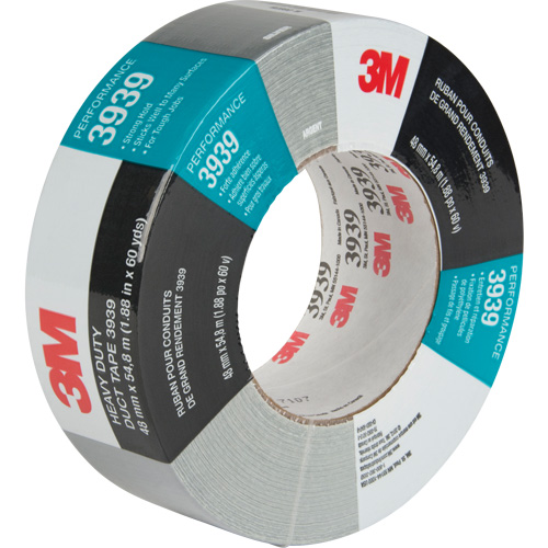3939 Duct Tape, 9 mils, Silver, 48 mm (2") x 55 m (180') Moffatt Supply & Specialties