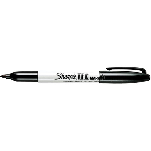 T.E.C. Permanent Marker, Fine, Black Moffatt Supply & Specialties