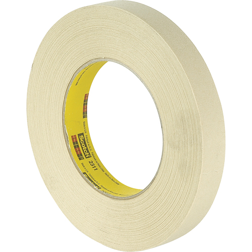 Scotch&reg; Performance 231 Masking Tape, 18 mm (3/4") x 55 m (180'), Tan Moffatt Supply & Specialties