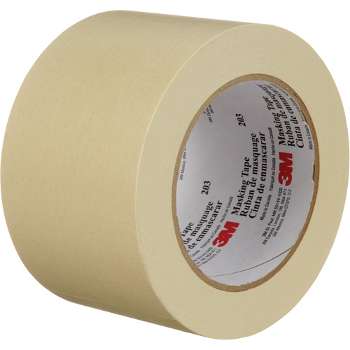 Highland 203 Masking Tape, 72 mm (3") x 55 m (180'), Beige Moffatt Supply & Specialties