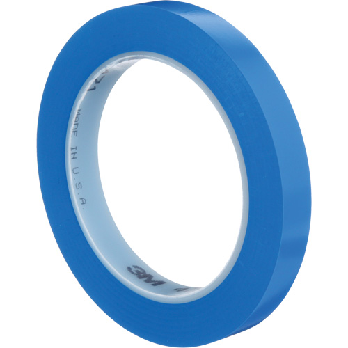 471 Vinyl Tape, 12 mm (1/2") W x 32.9 m (108') L, 5.3 mils, Blue Moffatt Supply & Specialties