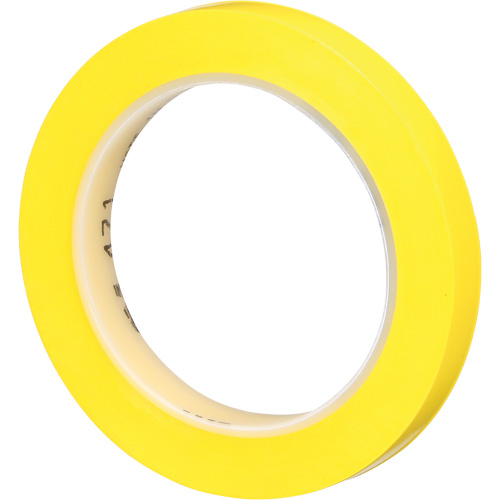 Ruban en vinyle 471, 12 mm (1/2") la x 32,9 m (108') lo, 5,3 mils, Jaune Moffatt Supply & Specialties