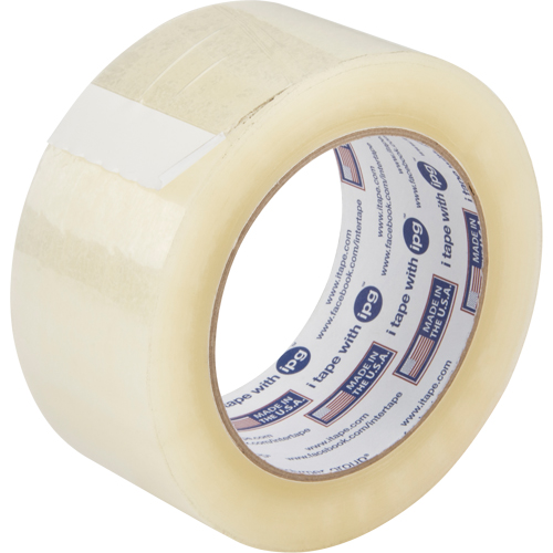 Box Sealing Tape, Acrylic Adhesive, 2 mils, 48 mm (1-22/25") x 99.97 m (328') Moffatt Supply & Specialties
