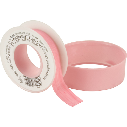 Teflon&reg; Tape - Water Lines Thread, 260" L x 1/2" W, Pink Moffatt Supply & Specialties