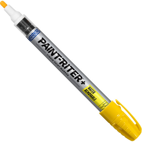 Marqueur &agrave; la peinture nettoyable &agrave; l'eau Paint-Riter+, Liquide, Jaune Moffatt Supply & Specialties