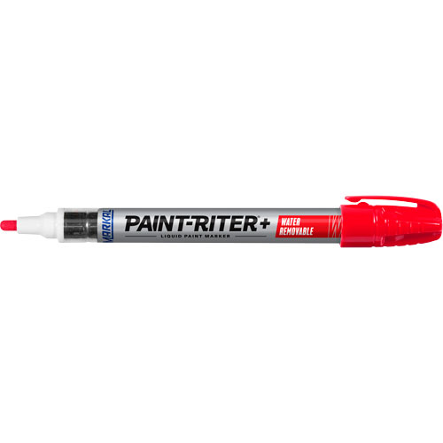 Paint-Riter&reg;+ Water Removable Paint Marker, Liquid, Red Moffatt Supply & Specialties