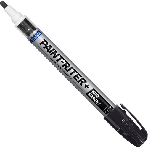 Paint-Riter&reg;+ Water Removable Paint Marker, Liquid, Black Moffatt Supply & Specialties