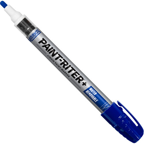 Paint-Riter&reg;+ Water Removable Paint Marker, Liquid, Blue Moffatt Supply & Specialties