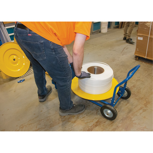 Distributeur de feuillards, Feuillard Polyester/Acier/Polypropyl&egrave;ne, Dia de noyau 16"/8", largeur de rouleau 3"/8"/6" Moffatt Supply & Specialties