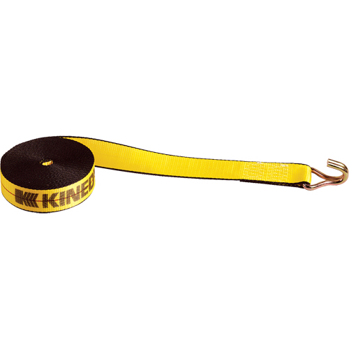 Winch Straps, Wire Hook, 2" W x 30' L, 1670 lbs. (751 kg) Working Load Limit Moffatt Supply & Specialties