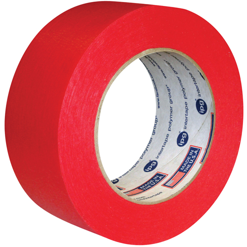 Utility Grade Coloured Masking Tape, 24 mm (1") x 55 m (180'), Red Moffatt Supply & Specialties