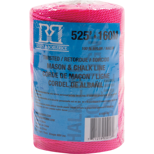 Mason/Chalk Line Rope, 525', Nylon Moffatt Supply & Specialties