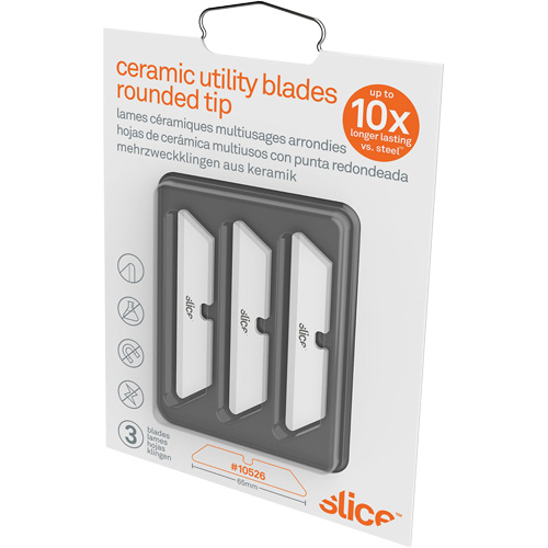 Slice Lames &agrave; extr&eacute;mit&eacute; arrondie pour couteau utilitaire en c&eacute;ramique, Style Simple Moffatt Supply & Specialties