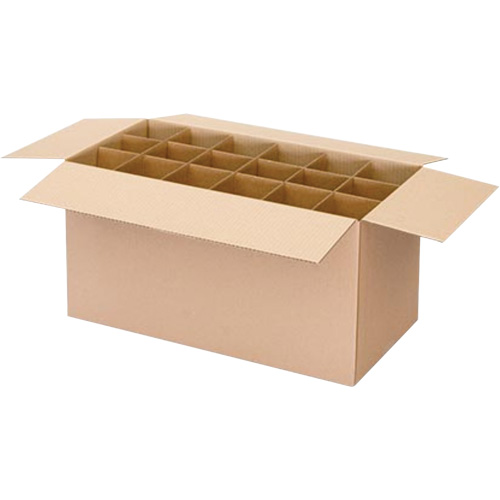 Aerosol Can Shipper Box, 12-1/4" L x 9-3/16" W x 10-5/16" H, Flute C Moffatt Supply & Specialties