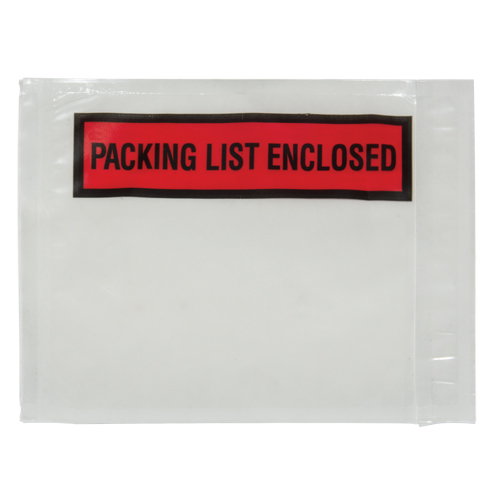 Packing List Envelope, 4-1/2" L x 5-1/2" W, Backloading Style Moffatt Supply & Specialties