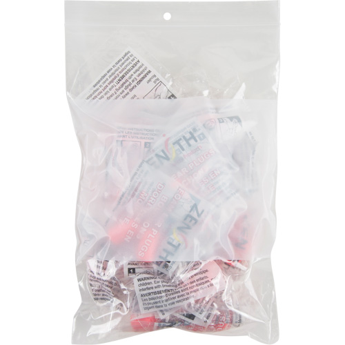 Sacs en poly avec espace inscriptible blanc, Refermable, 9" x 6", 2 mils Moffatt Supply & Specialties