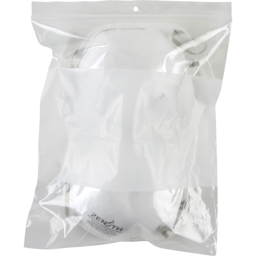 White Block Poly Bags, Reclosable, 10" x 8", 2 mils Moffatt Supply & Specialties