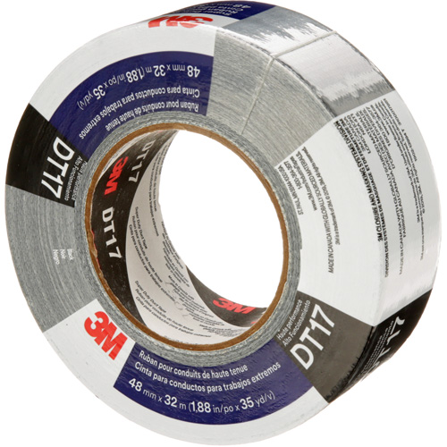 DT17 Super-Duty Duct Tape, 17 mils, Black, 48 mm (2") x 32 m (105') Moffatt Supply & Specialties