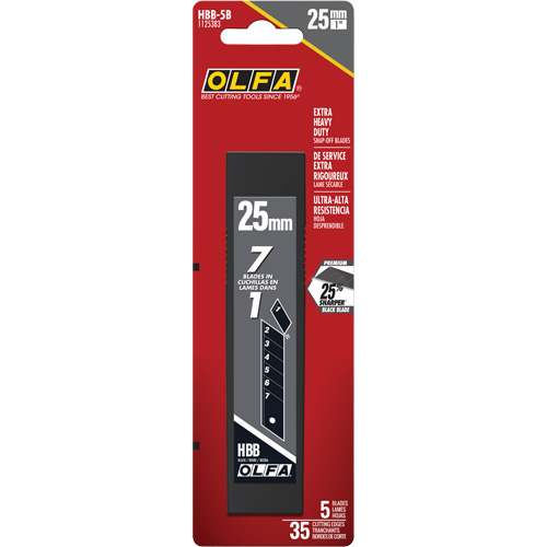 Ultra-Sharp Black Replacement Blades, Snap-Off Style Moffatt Supply & Specialties