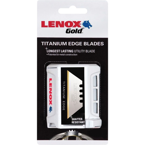 Lenox Gold&reg; Utility Knife Blades, Single Style Moffatt Supply & Specialties