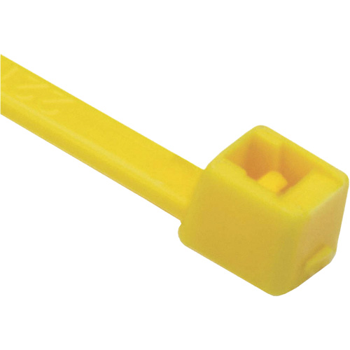 T Series Cable Ties, 8" Long, 50 lbs. Tensile Strength, Yellow Moffatt Supply & Specialties