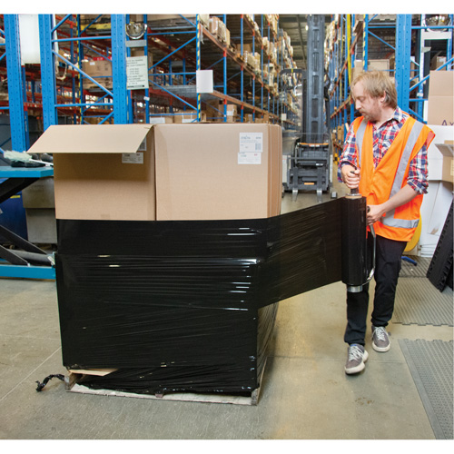 Film &eacute;tirable, Calibre 0,8 (20,3 microm&egrave;tres), 15" x 1500', Noir opaque Moffatt Supply & Specialties