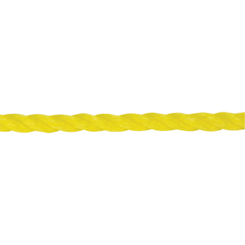 Corde jaune tress&eacute;e 1/4", Polypropyl&egrave;ne, 1300' Moffatt Supply & Specialties