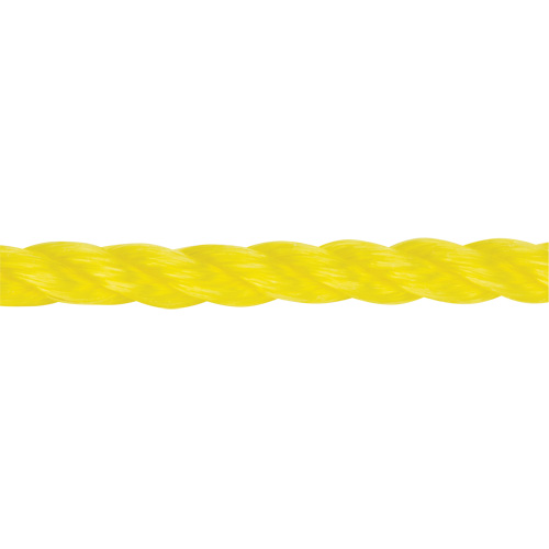 Corde jaune tress&eacute;e 3/8", Polypropyl&egrave;ne, 630' Moffatt Supply & Specialties