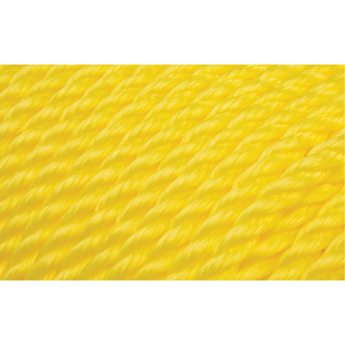 Corde jaune tress&eacute;e 3/8", Polypropyl&egrave;ne, 630' Moffatt Supply & Specialties