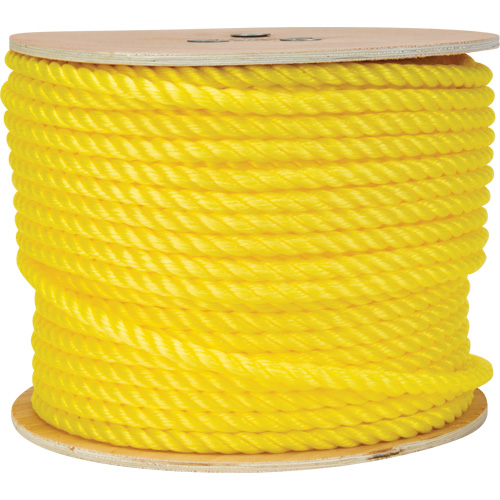 Corde jaune tress&eacute;e 1/2", Polypropyl&egrave;ne, 335' Moffatt Supply & Specialties