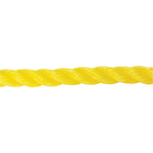 Corde jaune tress&eacute;e 5/8", Polypropyl&egrave;ne, 200' Moffatt Supply & Specialties