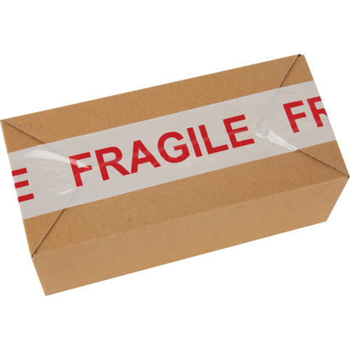"Fragile" Box Sealing Tape, Hot Melt Adhesive, 2 mils, 48 mm (2") x 100 m (328') Moffatt Supply & Specialties