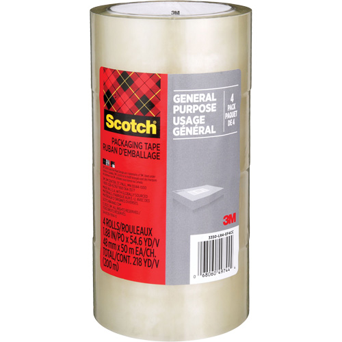 Scotch&reg; Shipping Packaging Tape 175G, 48 mm (2") x 50 m (164') Moffatt Supply & Specialties