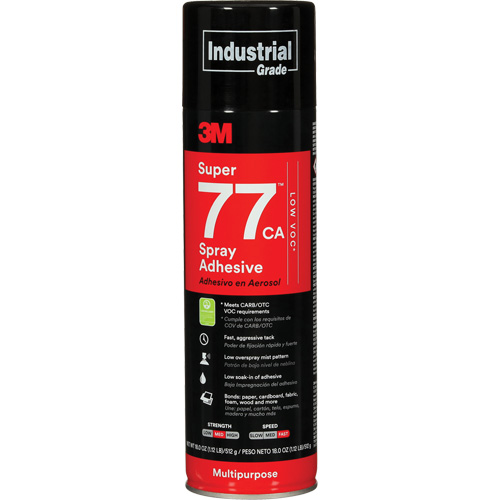 Super 77 Multi-Purpose Spray Adhesive, Aerosol Can Moffatt Supply & Specialties