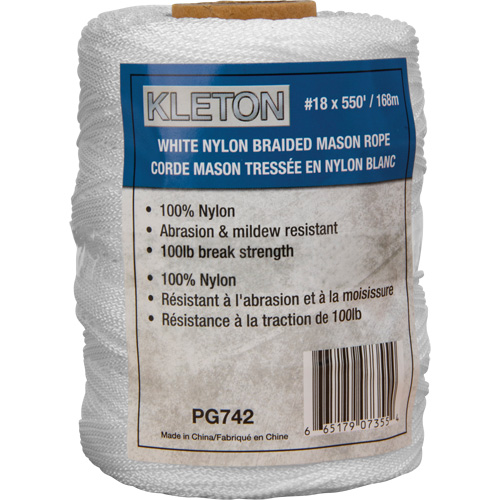 Corde Mason tress&eacute;e no 18, Nylon, 550' Moffatt Supply & Specialties