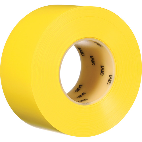 Durable Floor Marking Tape 971, 3" x 108', Vinyl, Yellow Moffatt Supply & Specialties