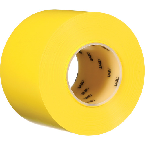 Ruban de marquage de planchers durable 971, 4" x 108', Vinyle, Jaune Moffatt Supply & Specialties