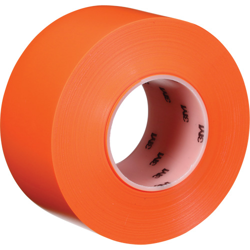 Durable Floor Marking Tape 971, 3" x 108', Vinyl, Orange Moffatt Supply & Specialties