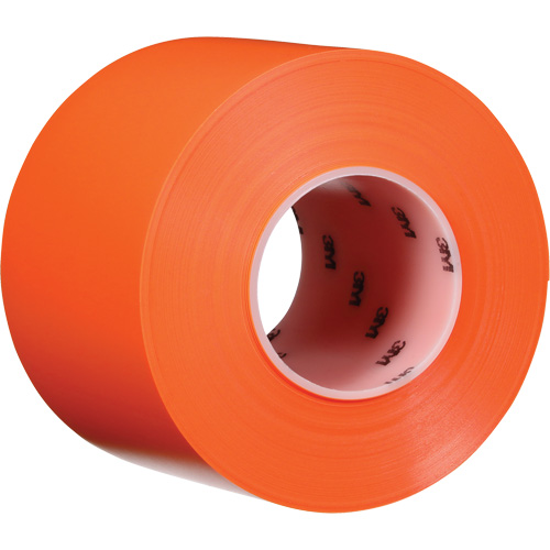 Ruban de marquage de planchers durable 971, 4" x 108', Vinyle, Orange Moffatt Supply & Specialties